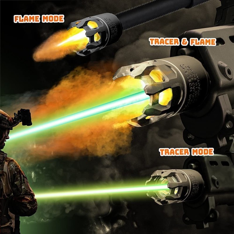 Silenziatore TRACCIANTE e SIMULAZIONE FIAMMA RAIDER BLASTER M - Acetech