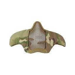 V2 Steel Half Face Mouth Guard Mask - Metal Mesh and Fabric - Delta Tactics