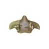 V2 Steel Half Face Mouth Guard Mask - Metal Mesh and Fabric - Delta Tactics
