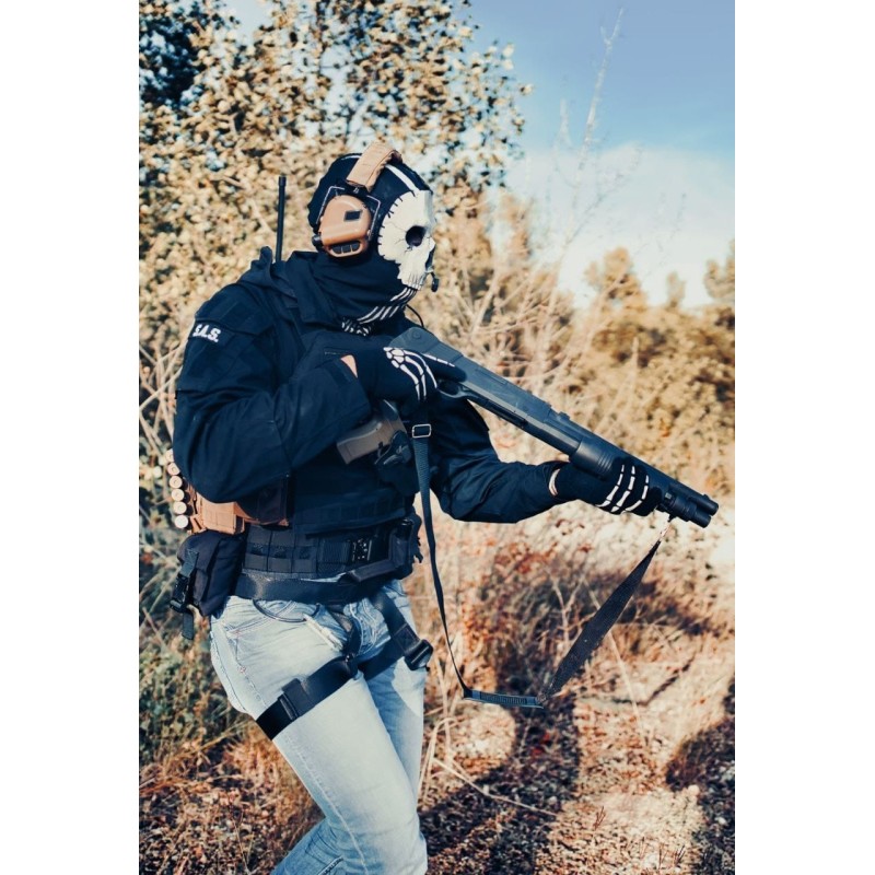 MASCHERA OPERATORE GHOST 2022 MW2 INDOSSABILE CON PASSAMONTAGNA - GADGETTONE 3D