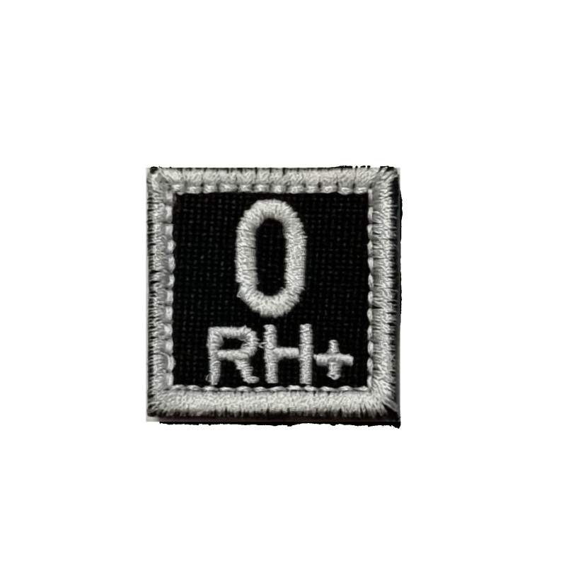 Embroidered Blood Type Patch - Square