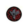 PARAMEDIC SKULL FABRIC PATCH - BLACK