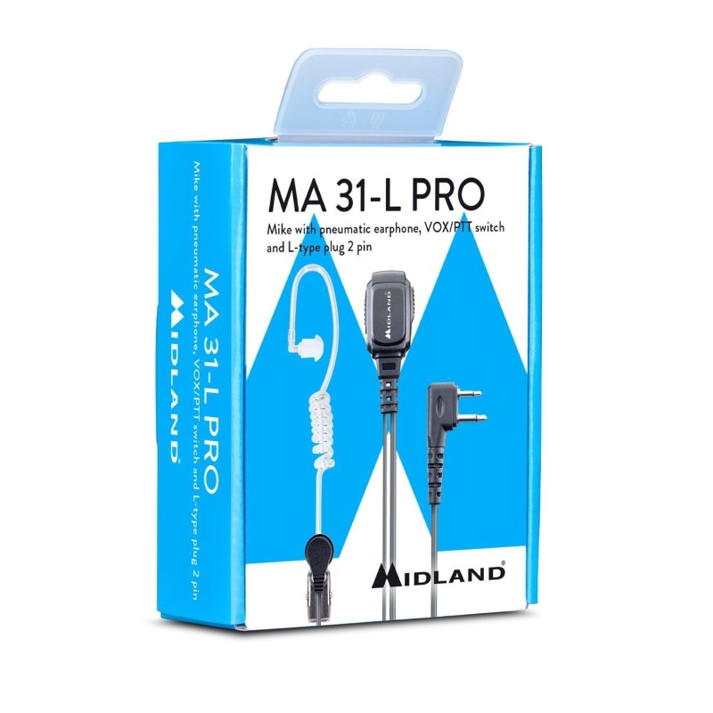 Microfono con auricolare pneumatico MA31 LK Pro - MIDLAND