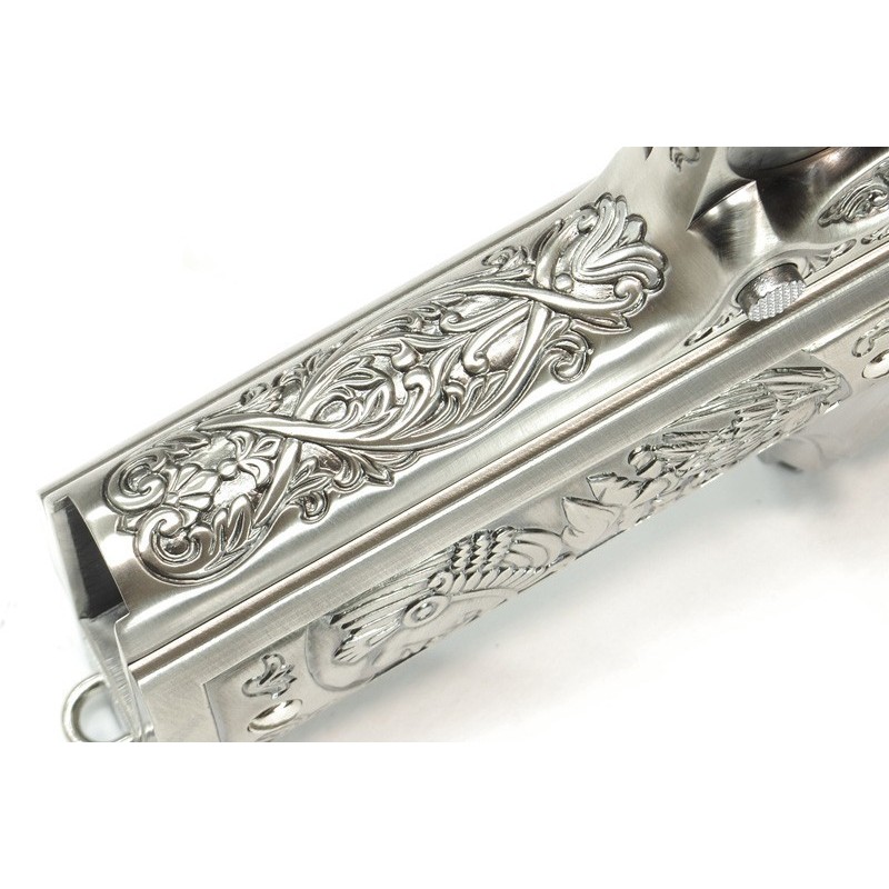 Pistola green gas 1911 ETCHED DRUG LORD full metal - WE