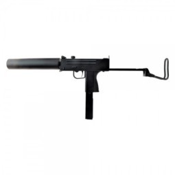 Pistola mitragliatrice a gas stile M11 con silenziatore - HFC