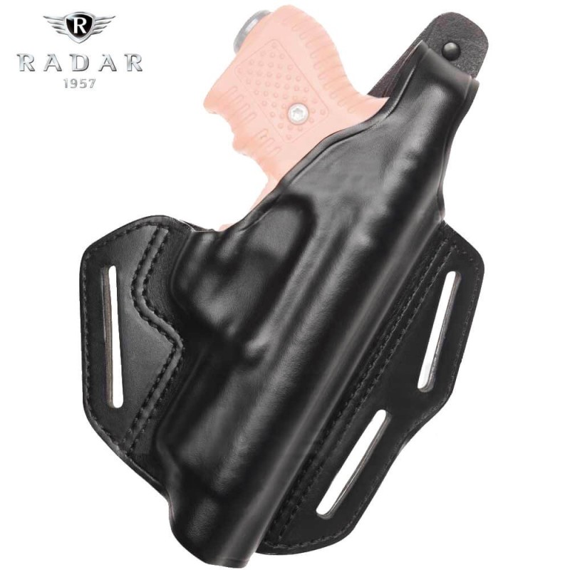 Leather Holster for JPX 2 Jet Protector, Semi-Shoulder Belt - RADAR 1957