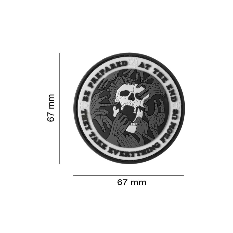 At The End Skeleton Patch PVC - JTG