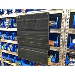 PANNELLO VELCRO PER COLLEZIONISTI PATCH CON TASCHE E ATTACCO MOLLE - BLACK 58X44 CM