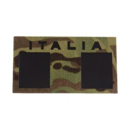 LARGE ITALIAN FLAG PATCH - IR INFRARED LASERCUT - MULTICAM - LA PATCHERIA