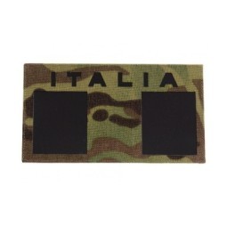 LARGE ITALIAN FLAG PATCH - IR INFRARED LASERCUT - MULTICAM - LA PATCHERIA