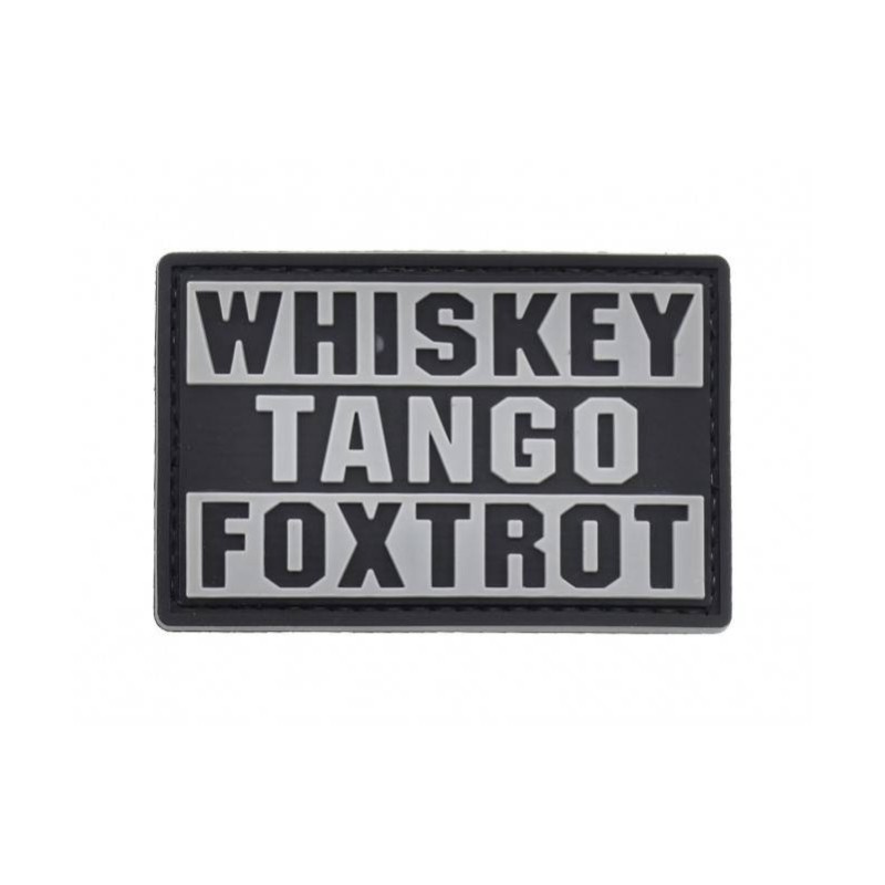 PATCH PVC WHISKEY TANGO FOXTROT - wtf - LA PATCHERIA