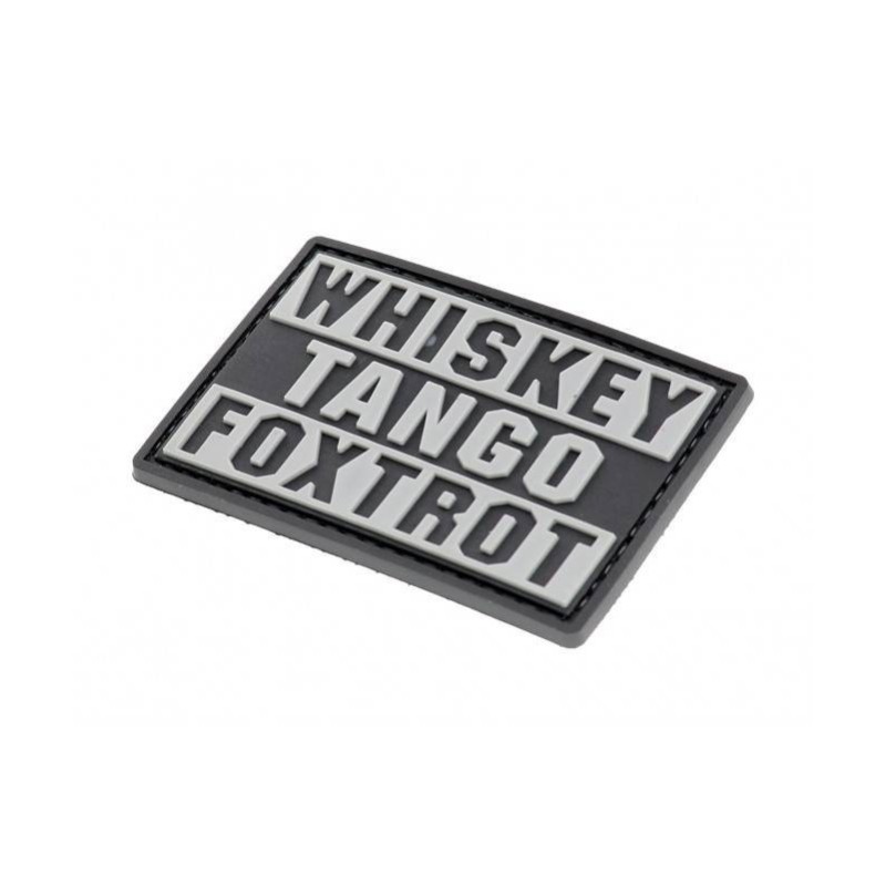 PATCH PVC WHISKEY TANGO FOXTROT - wtf - LA PATCHERIA