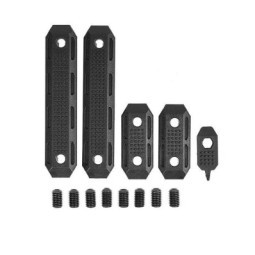 Set 4 Copri MLOK EP minimal in polimero 2 lunghezze - PTS