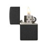 ZIPPO BLACK CRACKLE LIGHTER