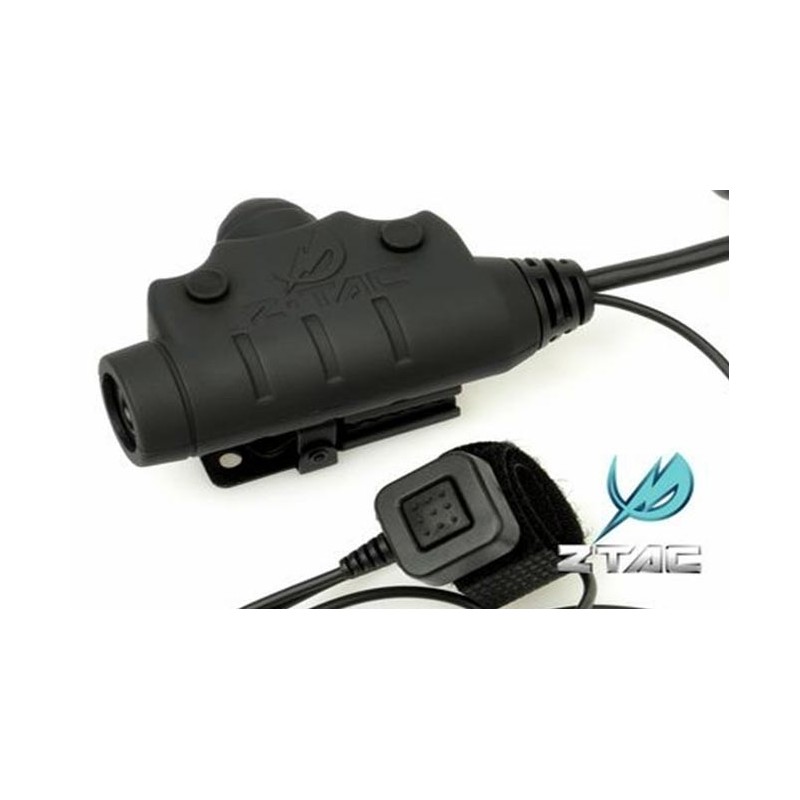 U94 II PTT KENWOOD CONNECTOR - BLACK - Z-TACTICAL