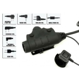 U94 II PTT KENWOOD CONNECTOR - BLACK - Z-TACTICAL