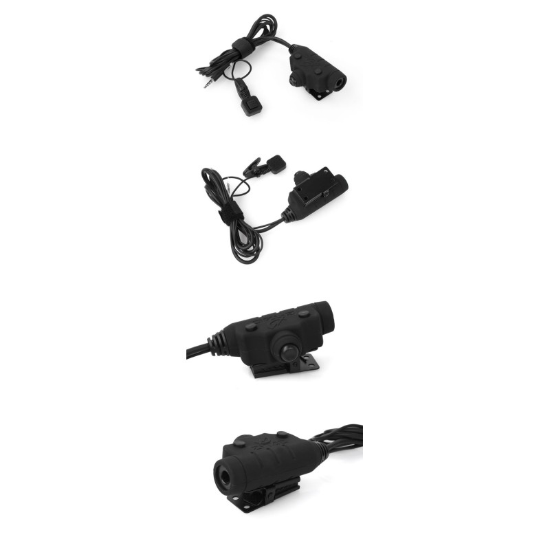 U94 II PTT KENWOOD CONNECTOR - BLACK - Z-TACTICAL
