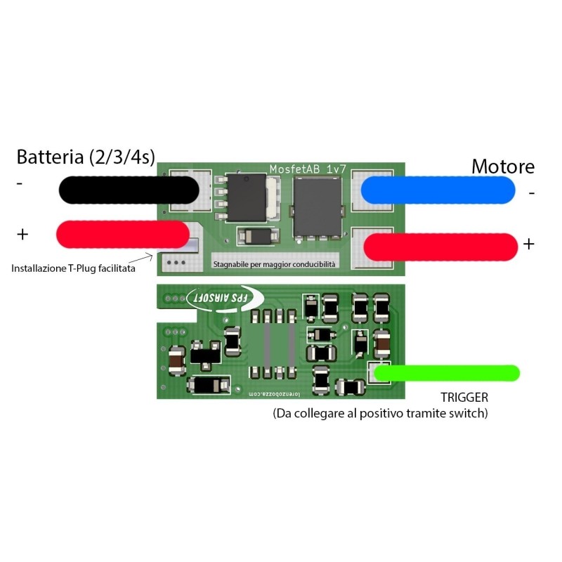 Micro Mosfet Active Brake e Deans - FPS
