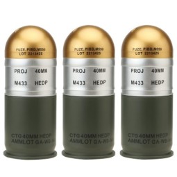 40mm M433 Dummy Grenade - 3-Piece Set