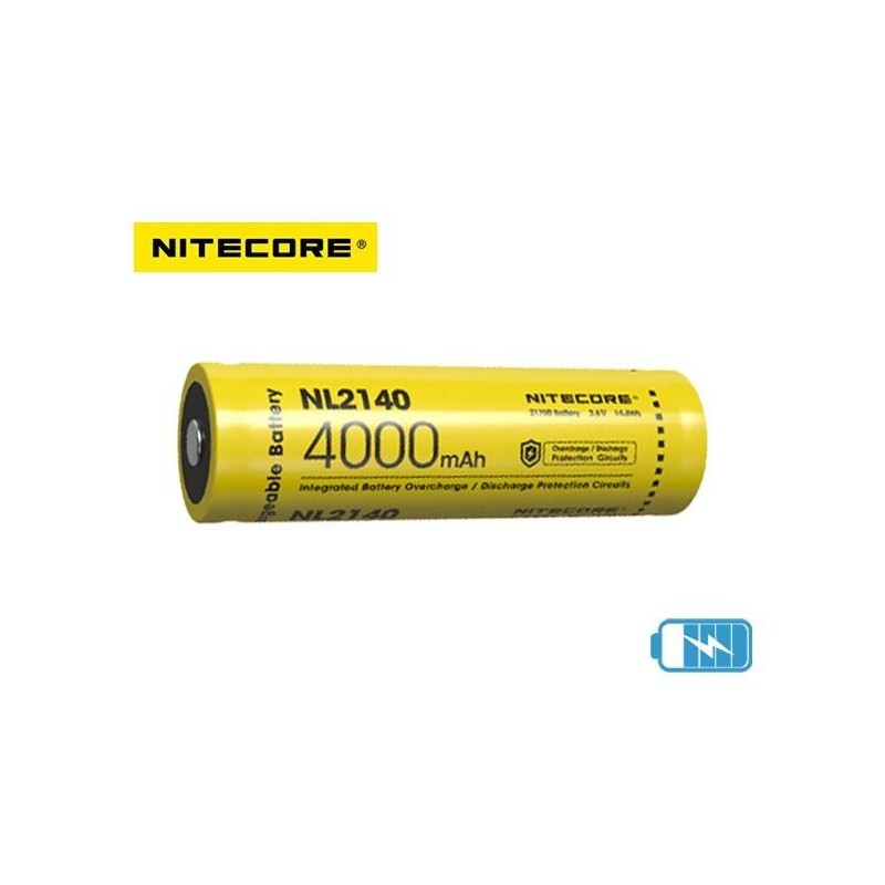 21700 RECHARGEABLE BATTERY 4000 mAh - NL2140 NITECORE