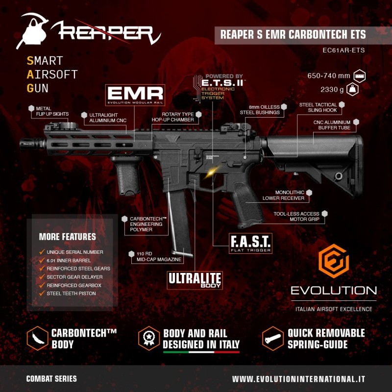 REAPER S EMR carbontech ETS II electric SMG - EVOLUTION