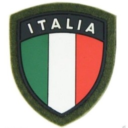 PVC Patch ITALY Shield with Velcro