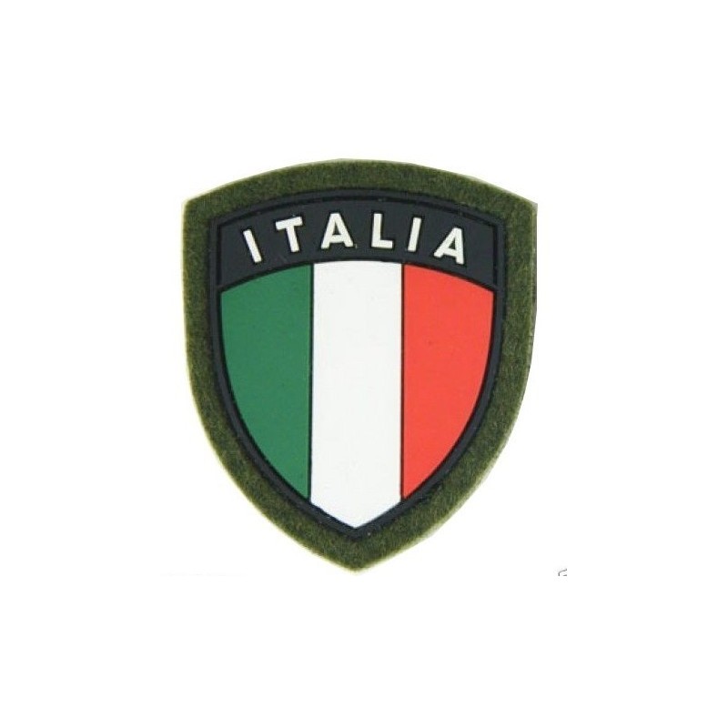 PVC Patch ITALY Shield with Velcro