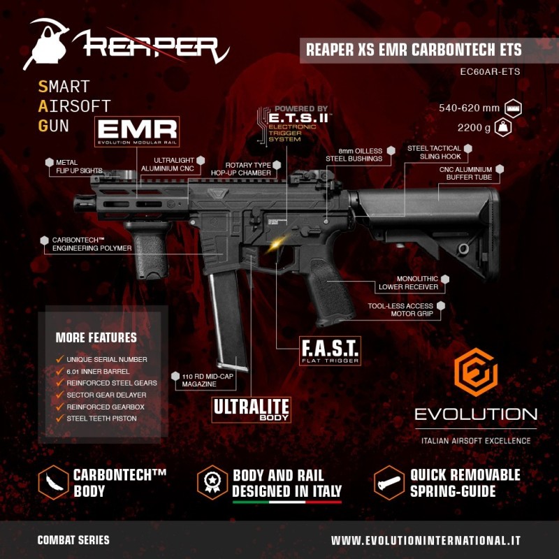 REAPER XS EMR CARBONTECH ETS Electric SMG - EVOLUTION