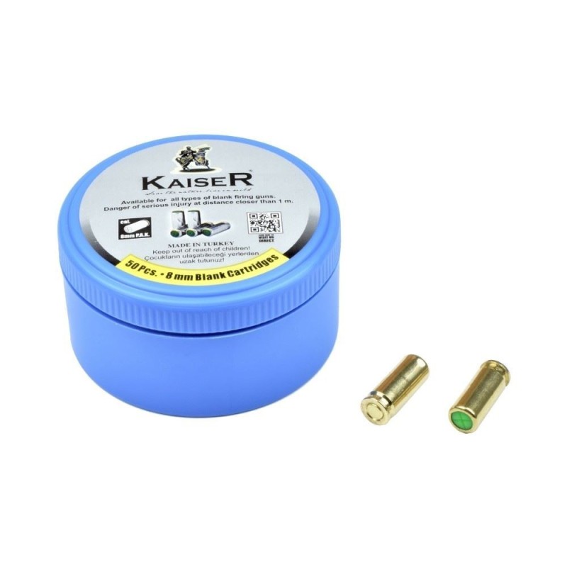 Barattolo 50 colpi a Salve 8mm P.A.K. - KAISER