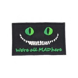 PJ Embroidered Patch We're All Mad Here - La Patcheria