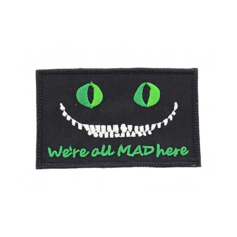 Patch Ricamata PJ We're All Mad Here - La Patcheria