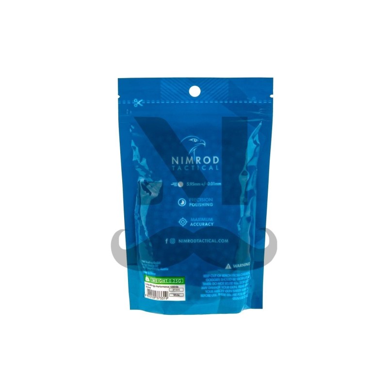 Pallini 0.25g HIGH PERFORMANCE - 1000bb - NIMROD