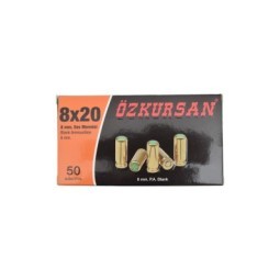 BLANK CARTRIDGES 8MM CALIBER 50 PCS - OZKURSAN