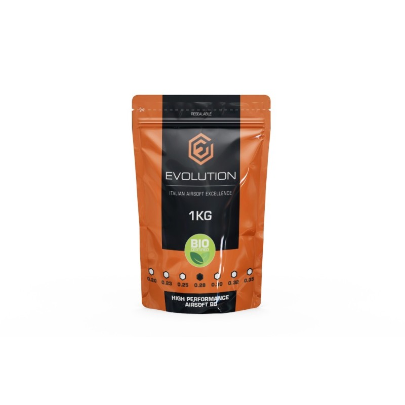 HIGH PERFORMANCE Biodegradable BBs - 0.28g - 1 KG - EVOLUTION
