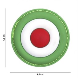PVC PATCH ITALIAN FLAG ROUNDEL