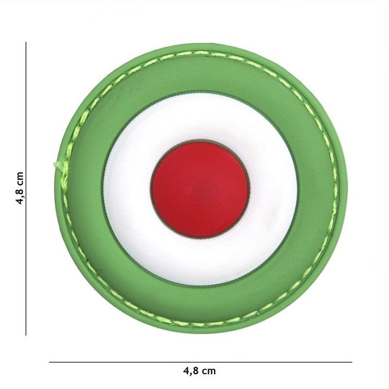 PVC PATCH ITALIAN FLAG ROUNDEL