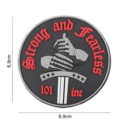 PVC PATCH STRONG AND FEARLESS