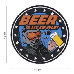 PVC PATCH BEER IS MY CO-PILOT