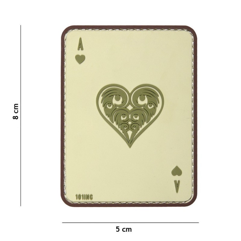 PVC PATCH ACE OF HEARTS