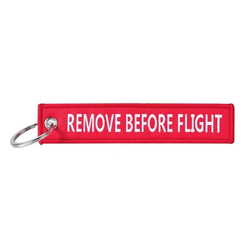 portachiavi Remove Before Flight - su ambo i lati