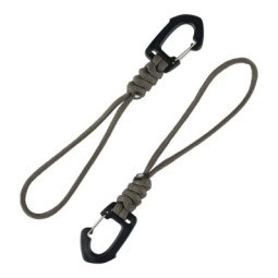 Carabiner with Paracord 2 pieces - Mil Tec