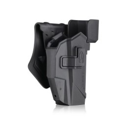 Hard Holster for Glock 17-19 or CZ P10C with Red Dot - Black - Cytac- Amomax