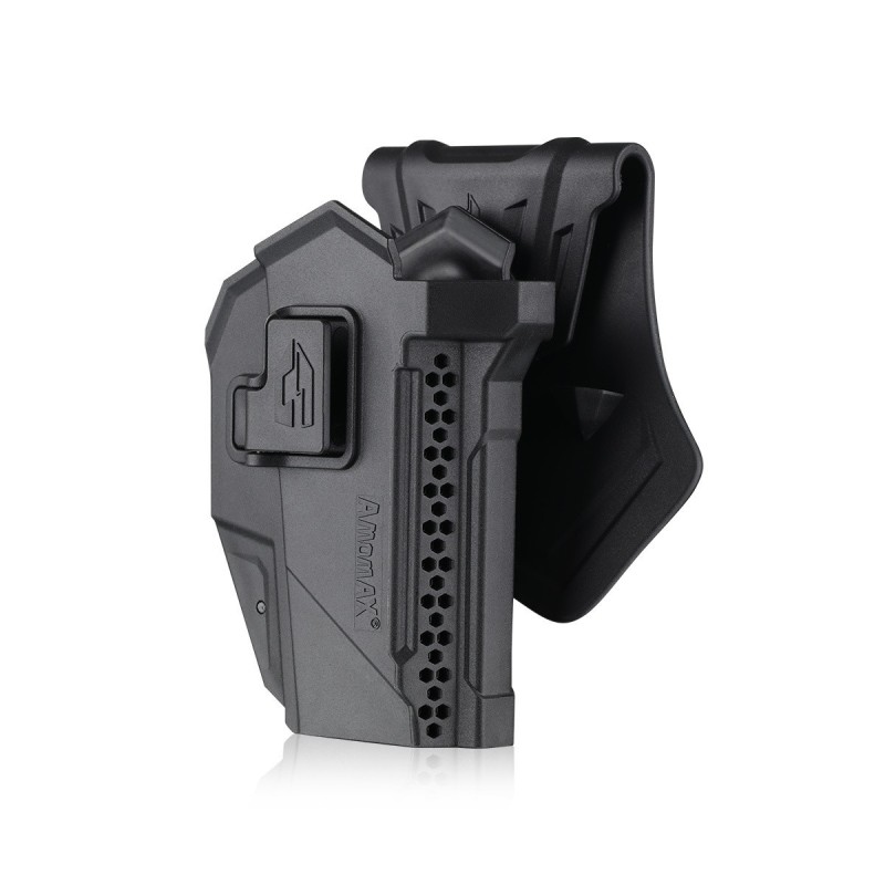 Hard Holster for Glock 17-19 or CZ P10C with Red Dot - Black - Cytac- Amomax