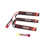 LiPo Battery 11.1v 1100mAh 20-40c TRIPLE T-Deans and Tamiya Adapter - Evolution