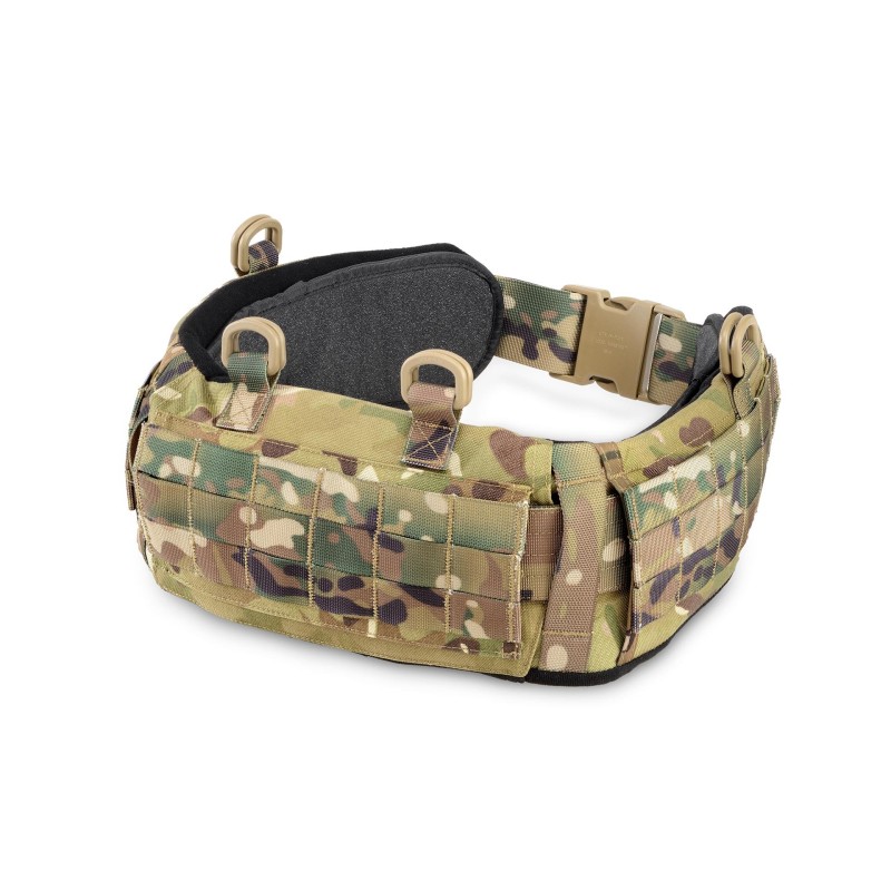 PADDED BELT WITH MOLLE SYSTEM - BLACK - DEFCON 5