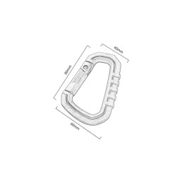 CARABINER Multi-Purpose Nylon Carabiner - FMA