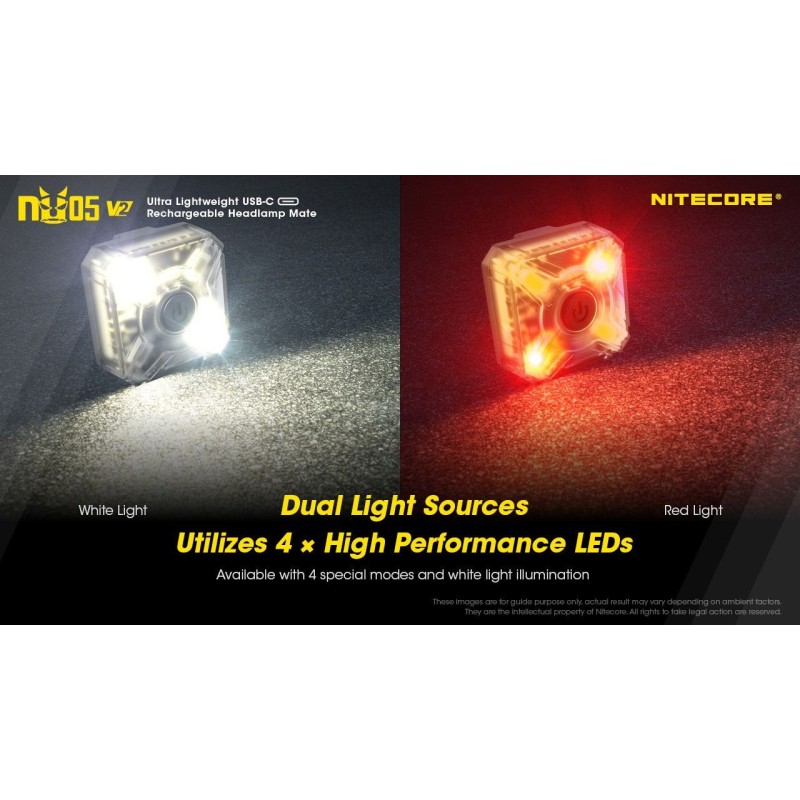 Luce multiruolo NU05 V2 ricaricabile - NITECORE