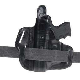 Leather Holster for JPX 4 Jet Protector, Semi-Axillary Belt - RADAR 1957