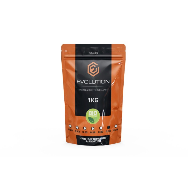 HIGH PERFORMANCE Biodegradable BBs - 0.32g - 1 KG - EVOLUTION