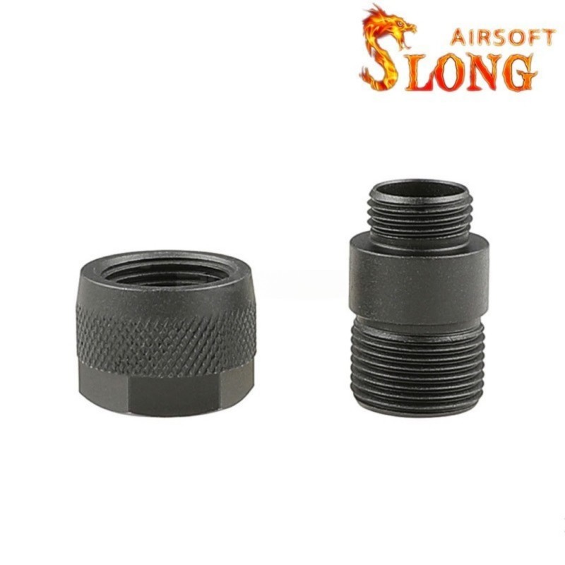 Adattatore silenziatore pistola TYPE B da 11mm a 14mm CCW - SLONG AIRSOFT